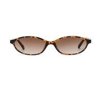 LJCZKA Retro Oval Cat Eye Sunglasses for Women 90s Trendy Small Face Sun Glasses Vintage Narrow Cateye Frame Shades Chic Cool Sunnies UV400 Protection (Leopard Brown)