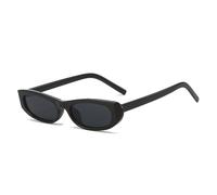LJCZKA Retro Oval Small Frame Sunglasses Unisex Vintage 90s Narrow Cat Eye Oval Sun Glasses UV400 Protection