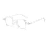 LJCZKA Retro Rectangle Blue Light Blocking Glasses for Women Men Sqaure Frame Glasses Clear Lens Anti Eyestrain for Texting Reading Gaming (ClearClear)