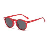LJCZKA Retro Round Polarized Sunglasses Mens Womens, Vintage Polarised Sunglasses Classic Trendy Shades Unisex UV400 Protection