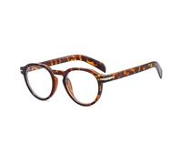 LJCZKA Round Blue Light Blocking Glasses Women Mens 90s Retro Round Computer Glasses Anti Eyestrain for Reading Texting Gaming Clear Len Eyewear (Leopard)