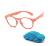 LJCZKA Small Round Blue Light Blocking Glasses for Girls Boys, Round Computer Glasses Kids Anti Headache & Eyestrain for Reading Texting