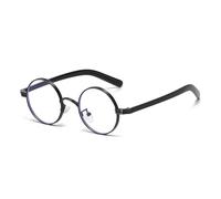 LJCZKA Small Round Blue Light Blocking Glasses for Women Men Retro Round Computer Glasses Metal Frame for Texting Reading Gaming