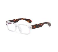 LJCZKA Square Blue Light Blocking Glasses for Women Men Rectangle Chunky Thick Frame Anti Eyestrain Computer Gaming Eyeglasses