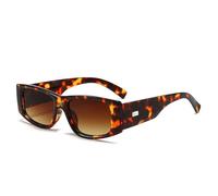LJCZKA Vintage Rectangle Sunglasses for Women Men, Trendy y2k Sunglasses Stylish Shades 90s with UV400 Protection
