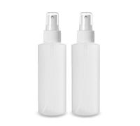 ljdeals 4 oz Plastic Spray Bottles, Fine Mist, Refillable, Reusable Empty Bottles for Household Use, Essential Oils, Perfumes, Travel Size, Pack of 2, Made in USA