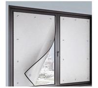 LJDJRHXH Thermal Insulation Reflective Window Film, 30 40 50 60 80 100 90 130 120 70 160 cm W Aluminium Foil Sun Blocker, Anti UV Anti Glare, Customizable Privacy Cover, With Suction Cups(50 x 100cm)