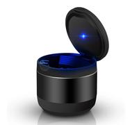 LJDMNHUJA Car Ashtray With Led Lights for BMW 5 Series G30+G31 2017-2025,Portable Detachable Ashtray Smokeless Self Extinguishing With Lid Ashtray Interior Accessories,A-Short