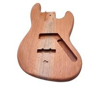 LJERFSW Guitar Body Unfinished Okoume Wood Bass Guitar Body Electric Bass Barrel Natural Color DIY For JB PB Bass(For JB)