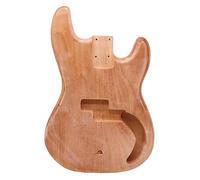 LJERFSW Guitar Body Unfinished Okoume Wood Bass Guitar Body Electric Bass Barrel Natural Color DIY For JB PB Bass(For PB)