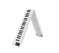 LJERFSW Musical Keyboard For Beginner Electronic Piano 88 Keys Professional Foldable Portable Piano Musical Beginner Practice Play A Musical Instrumentf(White)