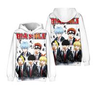 LJFIWY Anime Mashle: Magic and Muscles Hoodie Mash Burnedead Lemon Irvine Hooded Sweatshirt Cartoon Long Sleeve Drawstring Jumper Sportswear Cosplay Casual Tops (Type 2, 100)