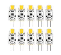 LJFLI 10pcs G4 LED Bulb 12V DC Dimmable COB LED G4 Lamp Light Bulbs 360 Beam Angle No Flicker 10W 15W Halogen Lamp,Natural White 4000K