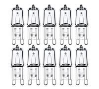 LJFLI 10pcs G9 Halogen Bulb 2800K 25W / 40W / 60W Capsule LED Lamp Bulb Inserted Beads Crystal Lamp,Warm White,60w