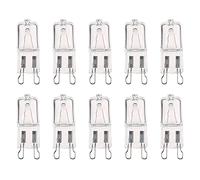 LJFLI 10pcs G9 Halogen Light Bulbs Capsule 230V 28W 45W Frosted Dimmable Lighting Lamp Warm White 3000K 400 Lumen for Home Bedroom,28W