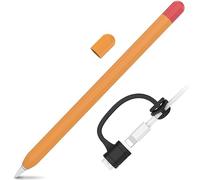 LJFLYXRI Case for Apple Pencil 1st Generation Dual Color Anti-Roll Design, Comfortable Grip, and Enhanced Protection Transform Your Pencil with The Classic Pencil Case Perfect Grip (Orange&Red)