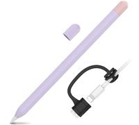LJFLYXRI Case for Apple Pencil 1st Generation Dual Color Anti-Roll Design, Comfortable Grip, and Enhanced Protection Transform Your Pencil with The Classic Pencil Case Perfect Grip (Purple&Pink)