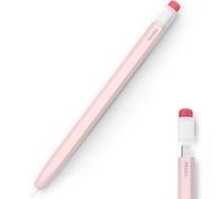 LJFLYXRI Silicone Sleeve Compatible for Apple Pencil 1ST Generation Cover,Dual Color Silicone Protective Case,Roll-Off Prevention Perfect Comfortable Silicone Feel,for Pencil 1ST Gen (Pink)