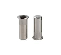 LJFMDLN 20pcs Flat Head Rivet Nuts Sealed Stainless Steel Blind Threaded Inserts Nut Closed End Hermetic Waterproof Nut (Color : M10)