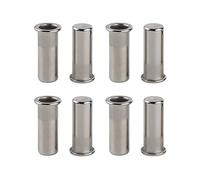 LJFMDLN 80pcs Flat Head Rivet Nuts Sealed Stainless Steel Blind Threaded Inserts Nut Closed End Hermetic Waterproof Nut (Color : M8)