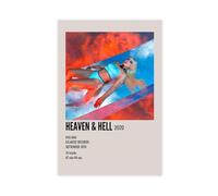 LJHFAOA Ava Max Heaven & Hell Album Poster Canvas Poster Wall Art Decor Print Picture Paintings for Living Room Bedroom Decoration 08x12inch(20x30cm)