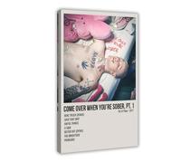 LJHFAOA Lil Peep Come Over When You're Sober, Pt. 1 Album Poster Canvas Poster Wall Art Decor Print Picture Paintings for Living Room Bedroom Decoration 12x18inch(30x45cm)