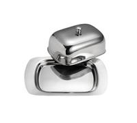 LJHFG63KUYT Container 304 Stainless Steel Butter Dish with Lid Hotel Restaurant Tableware Cheese Snack Snack Plate Butter Dish for Countertop