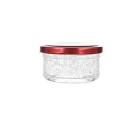 LJHFG63KUYT Container Butter Dish Round Glass Jar for Home Kitchen Storage Candy Honey Flavors for Countertop(Small)