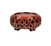 LJHFG63KUYT Pedestal Decor Premium Rosewood Decor Base Vase Tea Sets Flowerpot Display Pedestal Indoor Holder(Small)
