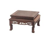 LJHFG63KUYT Pedestal Decor Wood Vase Bonsai Decorative Shelves Retro Crafts Display Base Indoor Holder(Large)