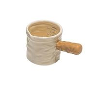LJHFG63KUYT Sauce Boat Light Luxury Coffee Milk Pot with Scale Household Multi-Color Ceramic Small Creamer Pitcher(Bruin)
