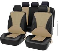 LJHGYUOAYT For BMW 1 Series 116i,Car Seat Cover Pu Leather Seat Protector Full Set Automobile Interior Accessories,G/Black Beige