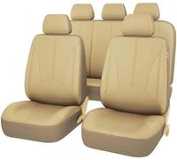LJHGYUOAYT For Dodge Caliber 2012-2025,Car Seat Cover Pu Leather Seat Protector Full Set Automobile Interior Accessories,F/Beige