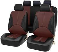 LJHGYUOAYT For Dodge Nitro 2011-2022,Car Seat Cover Pu Leather Seat Protector Full Set Automobile Interior Accessories,E/Black Coffee