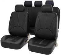 LJHGYUOAYT For Dodge Nitro 2011-2022,Car Seat Cover Pu Leather Seat Protector Full Set Automobile Interior Accessories,A/Black
