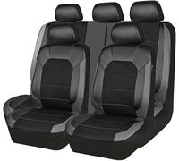 LJHGYUOAYT For Honda Crossroad 2010-2025,Car Seat Cover Pu Leather Seat Protector Full Set Automobile Interior Accessories,A/Black