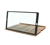 LJHJYDW 3X 4X 12 Inch Wood Grain Horizontal and Vertical Screen Dual-Purpose Mobile Phone Screen Magnifier HD 3D Video Magnifier