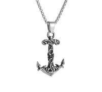 LJHJYDW choker necklace gothic necklace chain Vintage Cross Anchor Pendant Navy Soldier Surfer Anchor Necklace Blue Ocean Summer Beach Jewelry Gifts for Men Women friendship