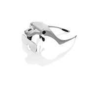 LJHJYDW Headband Magnifier, Head MountLighted Magnifying Glasses, Headband Magnifier with 2 and 5 Replaceable Lens 1X 1.5X 2X 2.5X 3.5X for Reading, Jewelry Loupe, Watch, Electronic Repair for