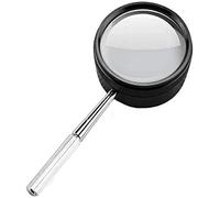 LJHJYDW Magnifier Magnifying Glass HD 30 Times Magnifier Optical Lens High-Magnification Metal Hand-held Magnifying Glass