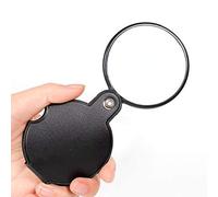 LJHJYDW Magnifier, Portable Times Old Man Reading Recognition Stamp Folding Paper Magnifier 60 mm