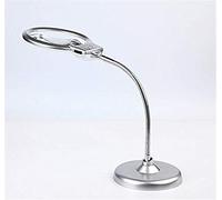 LJHJYDW Magnifiers 2X / 5X Metal Hose Desktop Light Magnifier with Reading Light, map, Newspaper, etc