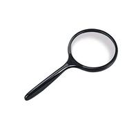 LJHJYDW Magnifying Glass, 5 Times Magnifying Glass, Reading Newspaper in Hand for The Elderly, 100mm Anti-Scratch Glass Lens Reading Glass