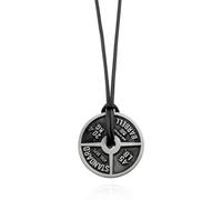 LJHJYDW Men's necklace, fashionable and personalized jewelry Weightlifting Plate Barbell Plate Pendant Dumbbell Necklace Men's Fitness Gym Weightlifting Bodybuilding Jewelry Accessories