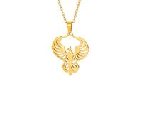LJHJYDW mens necklace silver cross necklace personalised Phoenix Fire Bird Necklace Women Girl Mythology Bird Guardian Animal Necklace Jewelry Gifts Female the gift