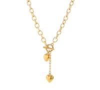 LJHJYDW necklace for women personalised necklace Retro Heart Pendant Long Cross Chain Necklace for Women Punk Gold Color ot Buckle Choker Necklace gifts for women