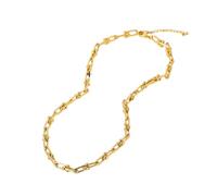 LJHJYDW New 2025 Arrival Stainless Steel Metallic Chain Necklace Basic Style Autumn And Winter Matching Waterproof With For You Accessories Trendy Creative Gift