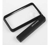 LJHJYDW Screen Magnifier 4 Times The Magnifying Glass to Read The Identification Square Old boy Collapsible Tool Handle Magnifier with Light Double The Comfort
