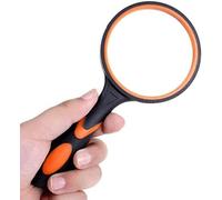 LJHJYDW Screen Magnifier Hand-held Magnifying Glass, Clear Reading Old Man 10 Times Optical Lenses Students to Read The Newspaper to Read a Magnifying Glass Observation Plant Magnifier with Ligh