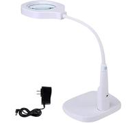 LJHJYDW Screen Magnifier Table lamp Desktop Folder Magnifying Glass to Read The Old Embroidery Maintain Carving 10 of Optical Lens 20 Times HD Multifunction Magnifier with Light Double The c